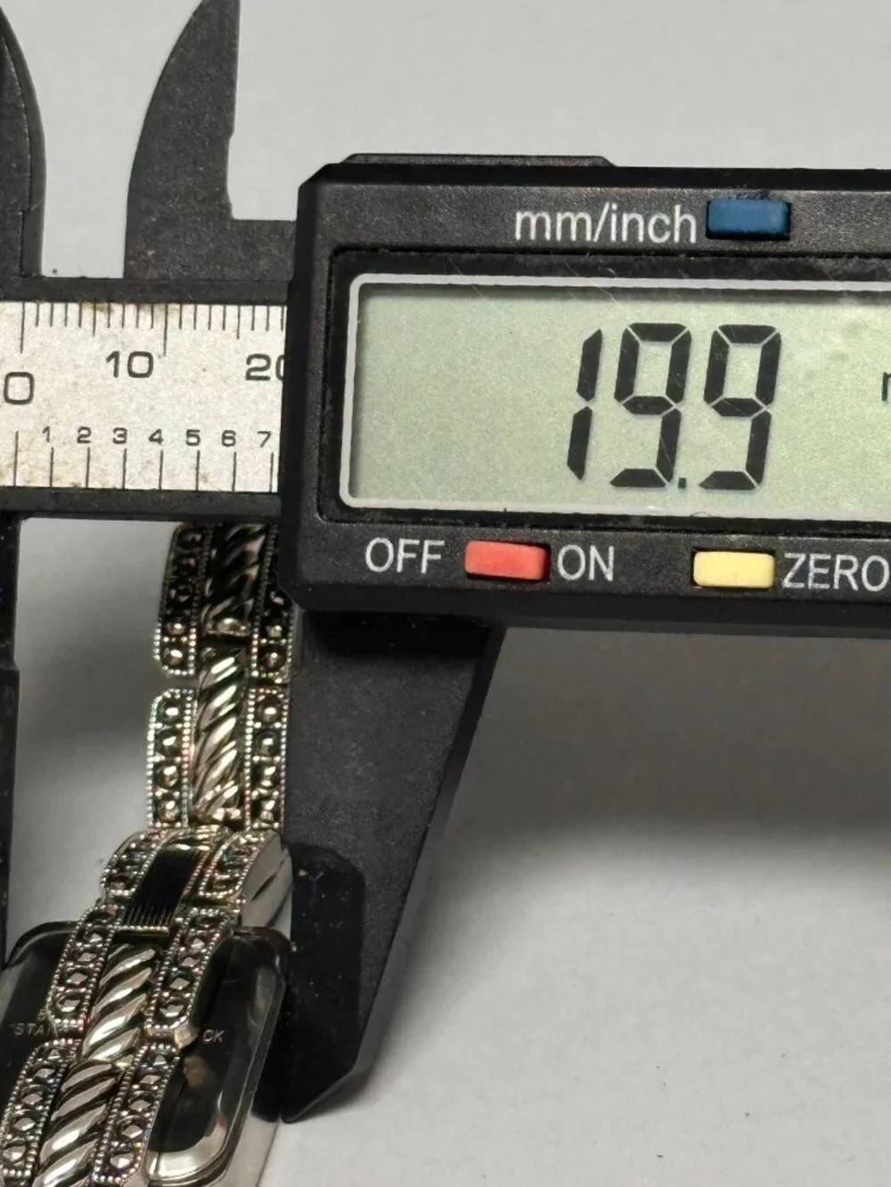 3/$30 Premier Designs Watch Women Silver Marcasite Accents New Battery 7.25